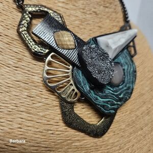 Artistic Multi-color Statement Necklace